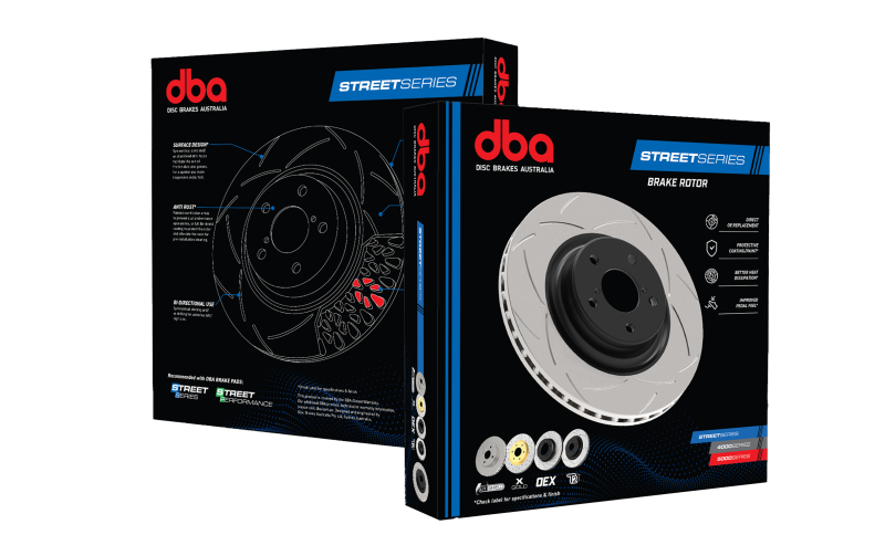 DBA 07 WRX / 05-08 LGT Rear Slotted Street Series Rotor