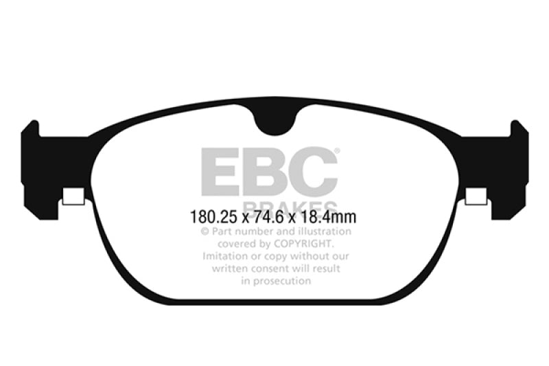 EBC 2017+ Volvo S90 2.0L Turbo Redstuff Front Brake Pads