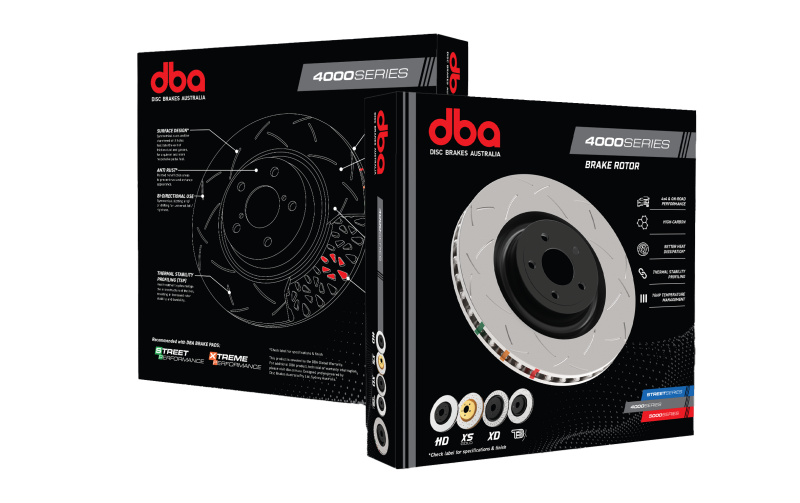 DBA 12+ Subaru/Scion BRZ/FR-S (US Spec)/ 08-13 WRX Rear Cross Drilled Slotted 4000 Series Rotor