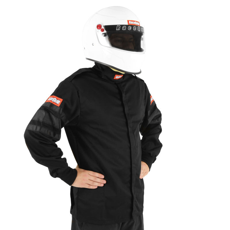 RaceQuip Black SFI-1 1-L Jacket - XL