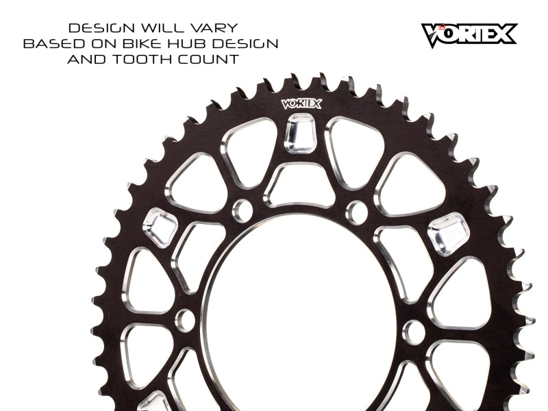 Vortex Racing V4 43 Tooth 520 Rear Sprocket - Black