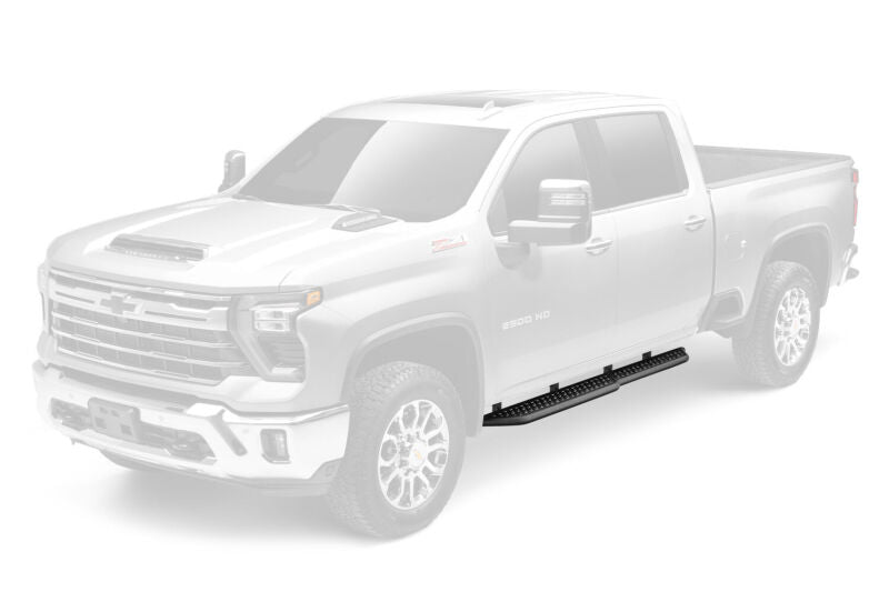 RealTruck 19-26 Chevy Silverado/GMC Sierra 1500 Crew Cab Growler Sport Running Boards - Tex. Black