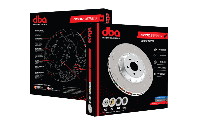 DBA 12+ Nissan GT-R (w/ Brembo Hats) T3 5000 Series Replacement Rotor