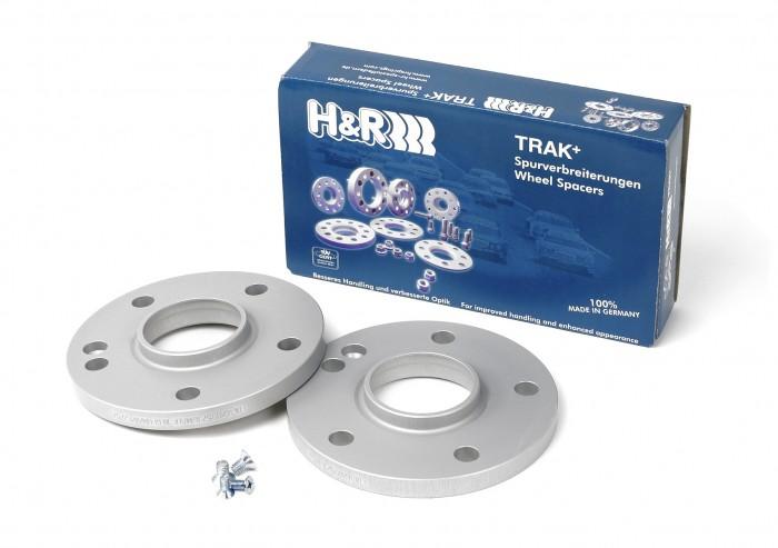 H&R Trak+ 20mm DR Spacer Bolt Pattern 5/112 CB 66.5mm Bolt Thread 14x1.5 - Black