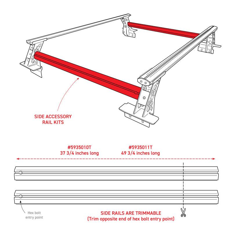 Go Rhino Universal XRS 37 3/4 Cross Rail Accessory Set - Tex. Black - Order Your Parts - اطلب قطعك
