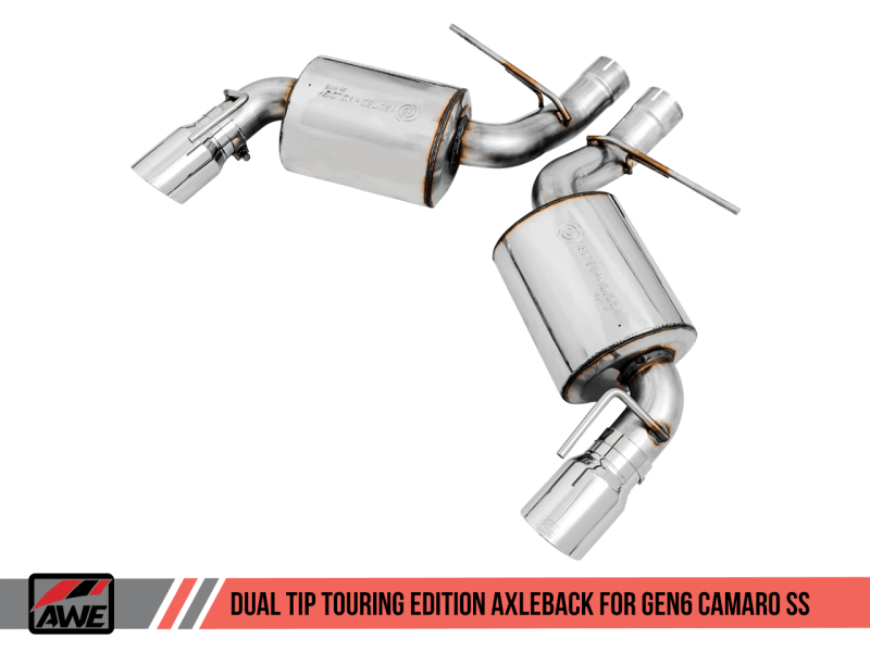 AWE Tuning 16-18 Chevrolet Camaro SS Axle-back Exhaust - Touring Edition (Chrome Silver Tips) - Order Your Parts - اطلب قطعك