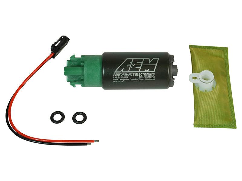 AEM 340LPH 65mm Fuel Pump Kit w/ Mounting Hooks - Ethanol Compatible - Order Your Parts - اطلب قطعك