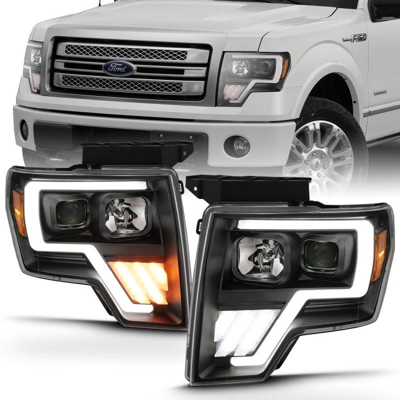ANZO 2009-2013 Ford F-150 Projector Light Bar G4 Switchback H.L.Black Amber - Order Your Parts - اطلب قطعك