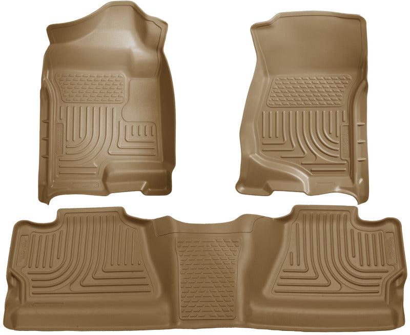 Husky Liners 07-12 Chevy Silverado/GMC Sierra Crew Cab WeatherBeater Combo Tan Floor Liners - Order Your Parts - اطلب قطعك