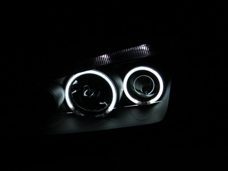 ANZO 2005-2007 Ford Focus Projector Headlights w/ Halo Black - Order Your Parts - اطلب قطعك