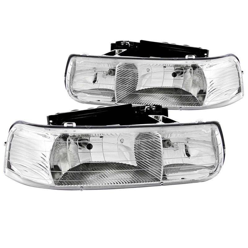 ANZO 1999-2002 Chevrolet Silverado 1500 Crystal Headlights Chrome - Order Your Parts - اطلب قطعك