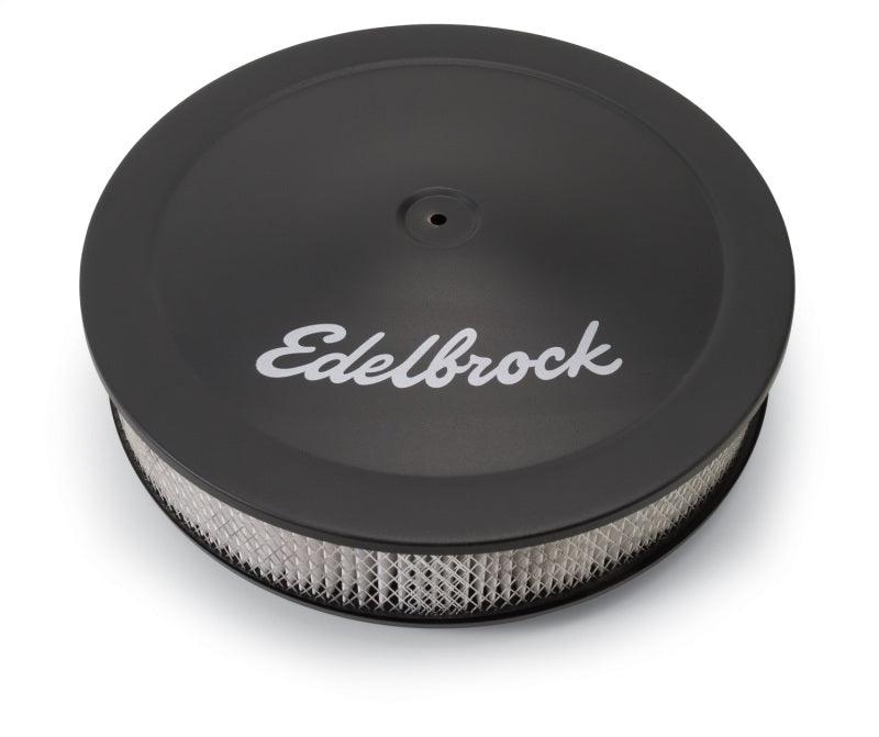 Edelbrock Air Cleaner Pro-Flo Series Round Steel Top Paper Element 14In Dia X 3 75In Dropped Base - Order Your Parts - اطلب قطعك