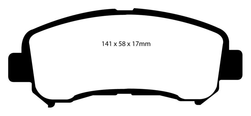 EBC 14+ Nissan Juke 1.6 Turbo Nismo RS Yellowstuff Front Brake Pads - Order Your Parts - اطلب قطعك