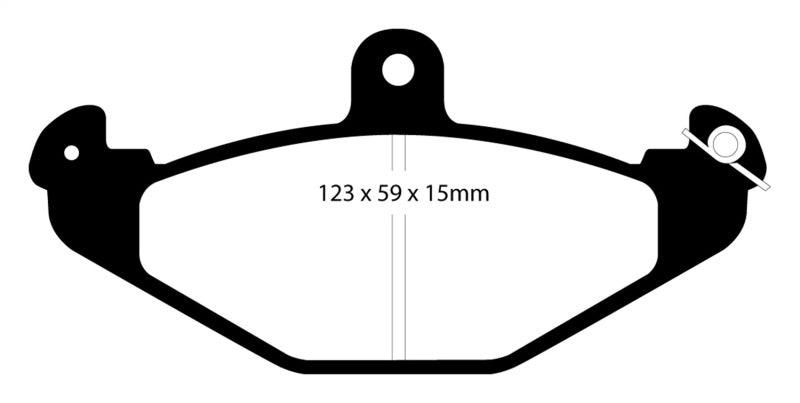 EBC 92-00 Dodge Viper 8.0 Redstuff Rear Brake Pads - Order Your Parts - اطلب قطعك