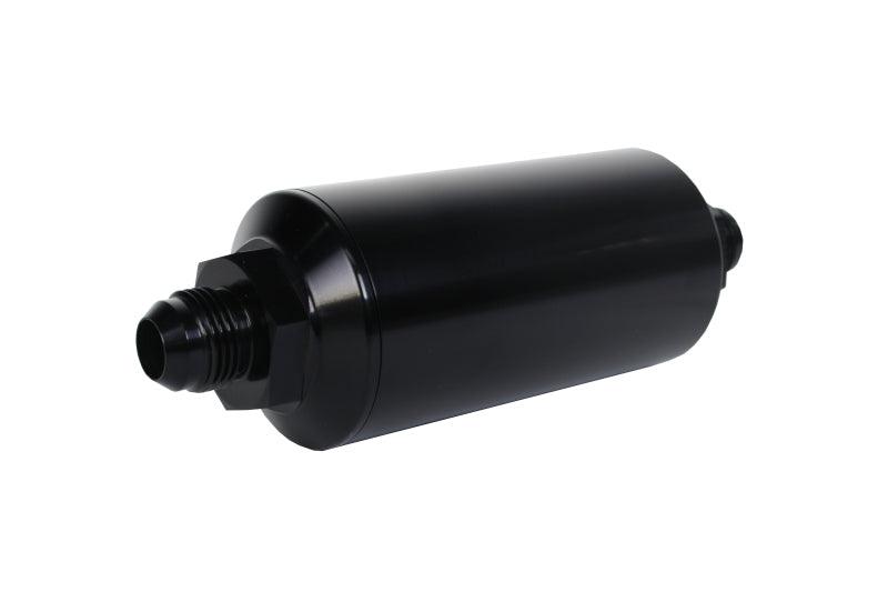 Aeromotive In-Line Filter - AN-08 size Male - 10 Micron Microglass Element - Bright-Dip Black - Order Your Parts - اطلب قطعك