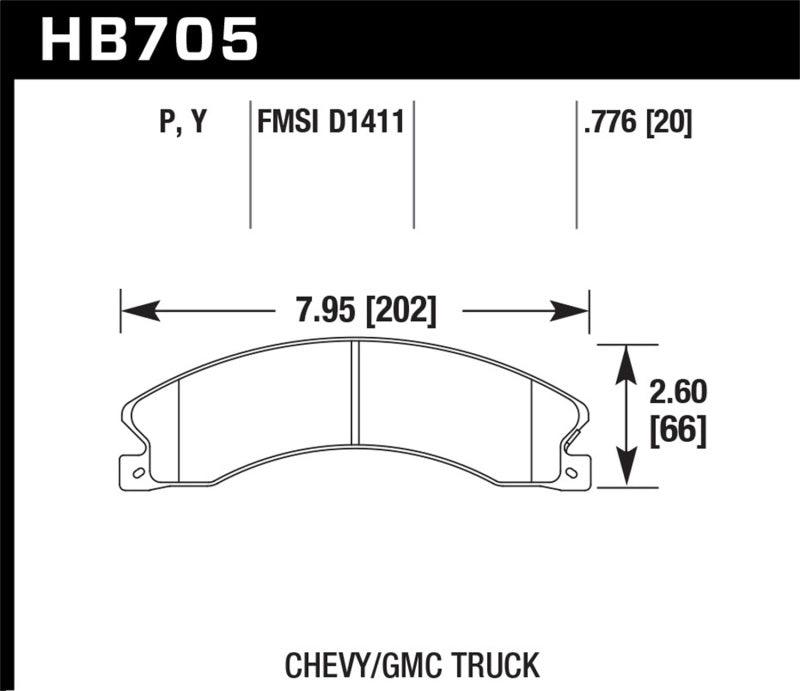 Hawk Chevy/GMC Express/Silverado/Savana/Sierra 15/25/35/4500 SuperDuty Rear LTS Brake Pads - Order Your Parts - اطلب قطعك