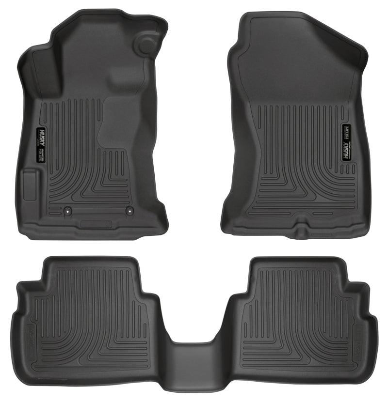 Husky Liners 2017 Subaru Impreza Weatherbeater Black Front & 2nd Seat Floor Liners - Order Your Parts - اطلب قطعك