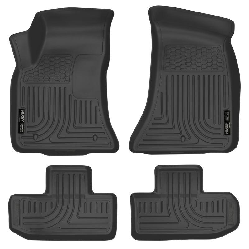 Husky Liners 16-22 Dodge Challenger (RWD) Front & Second Row Black Floor Liners - Order Your Parts - اطلب قطعك