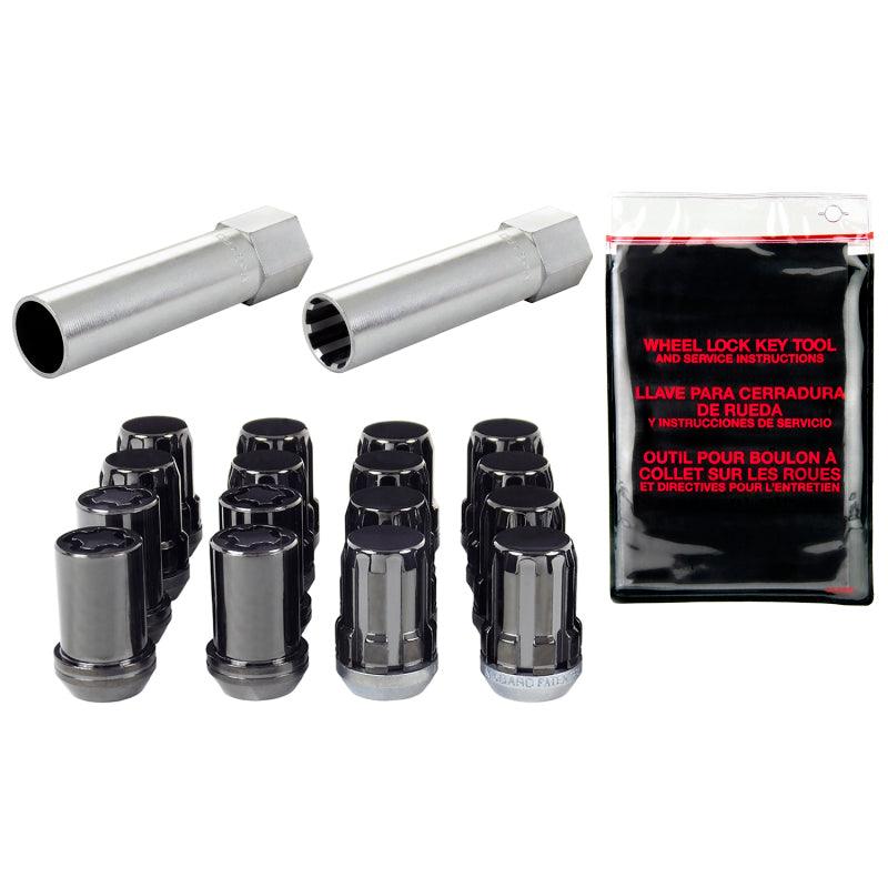 McGard SplineDrive Tuner 4 Lug Install Kit w/Locks & Tool (Cone) M12X1.5 / 13/16 Hex - Black - Order Your Parts - اطلب قطعك