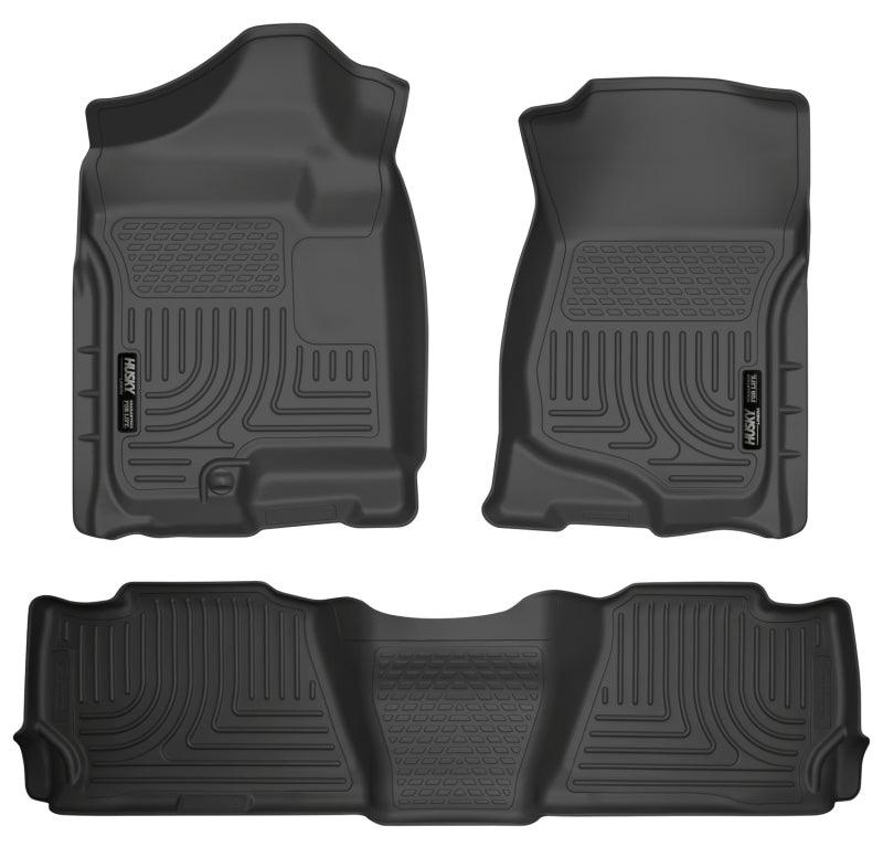 Husky Liners 07-13 GM Escalade ESV/Avalanche/Suburban WeatherBeater Black Front/2nd Row Floor Liners - Order Your Parts - اطلب قطعك