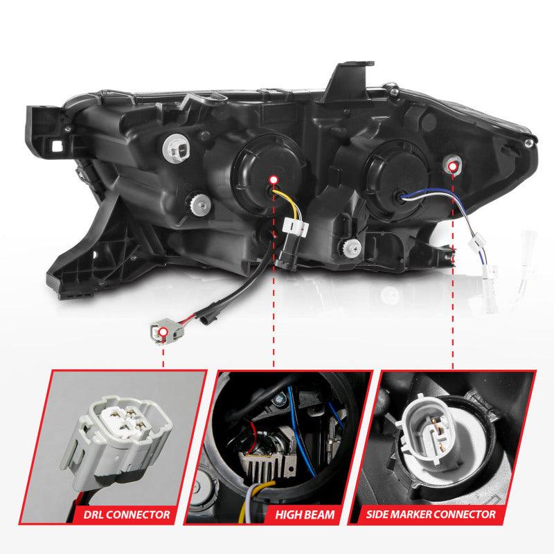 ANZO 16-22 Toyota Tacoma LED Projector Headlights w/ Light Bar Sequential Black Housing w/Initiation - Order Your Parts - اطلب قطعك