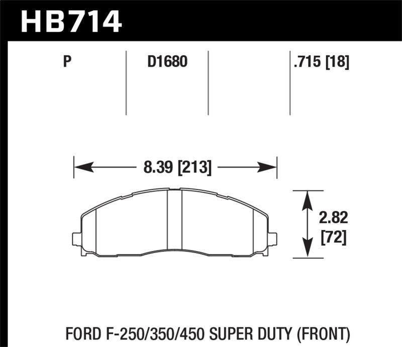 Hawk 15-17 Ford F-250/350 LTS Street Front Brake Pads - Order Your Parts - اطلب قطعك