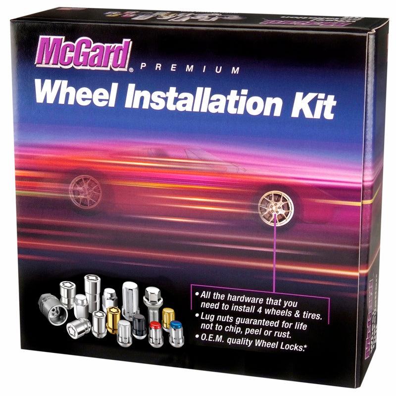 McGard SplineDrive Tuner 4 Lug Install Kit w/Locks & Tool (Cone) M12X1.5 / 13/16 Hex - Black - Order Your Parts - اطلب قطعك