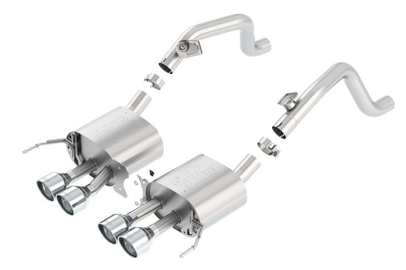 Borla 14-15 Chevy Corvette C7 w/o AFM w/o NPP Atak Rear Section Exhaust Quad Rd RL Tips - Order Your Parts - اطلب قطعك
