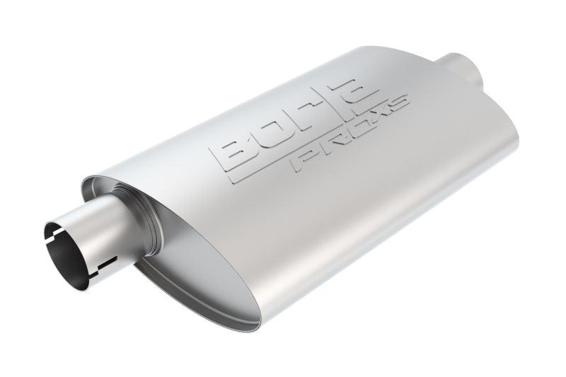 Borla Universal Center/Offset Oval 2.25in Tubing 14in x 4in x 9.5in PRO-XS Notched Muffler - Order Your Parts - اطلب قطعك