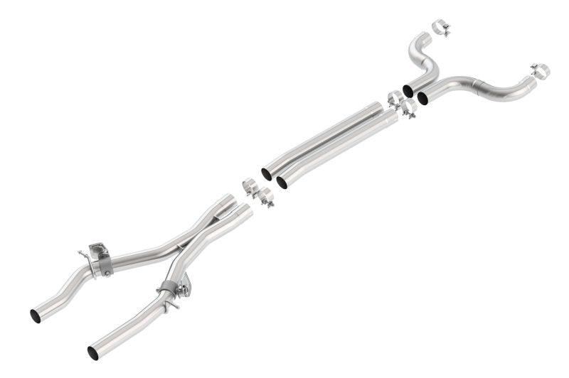 Borla 2016 Camaro SS 6.2L V8 X-Pipe w/ Mid Pipes w/ AFM Valves - Order Your Parts - اطلب قطعك