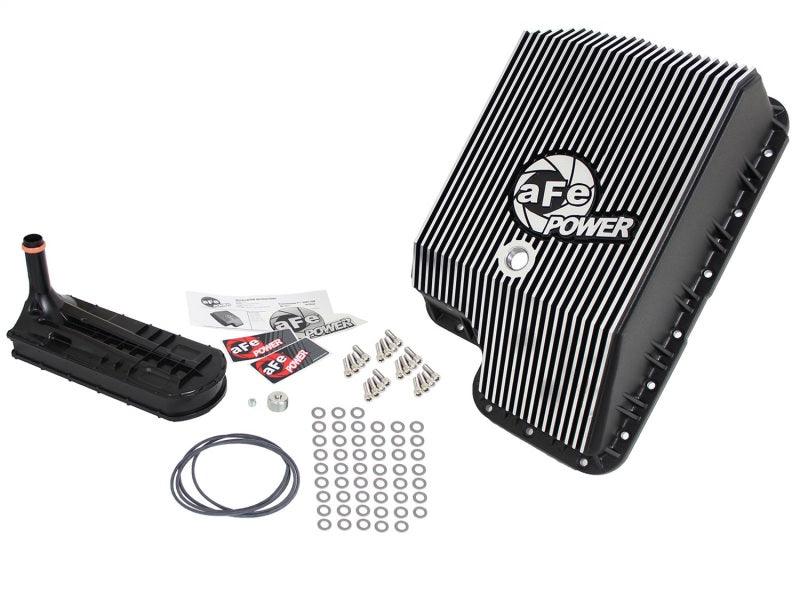 afe Transmission Pan (Black); Ford Diesel Trucks 03-10 V8-6.0/6.4L (td) - Order Your Parts - اطلب قطعك