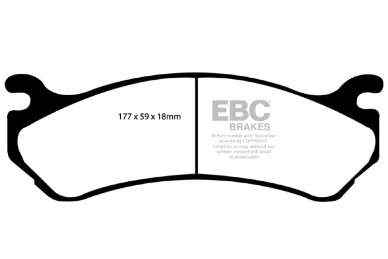 EBC 02 Cadillac Escalade 5.3 (Akebono rear caliper) Yellowstuff Front Brake Pads - Order Your Parts - اطلب قطعك