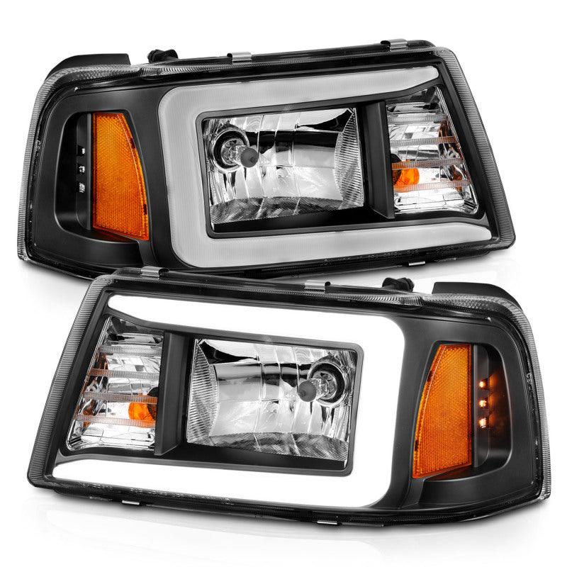 ANZO 2001-2011 Ford Ranger Crystal Headlights w/ Light Bar Black Housing - Order Your Parts - اطلب قطعك