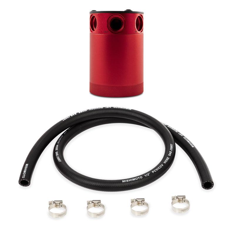 Mishimoto Compact Baffled Oil Catch Can 3-Port - Red - Order Your Parts - اطلب قطعك
