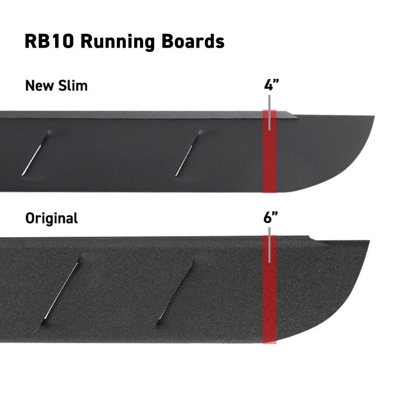 Go Rhino RB10 Slim Running Boards - Universal 87in. - Tex. Blk - Order Your Parts - اطلب قطعك