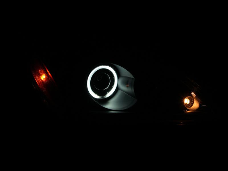ANZO 2004-2007 Mitsubishi Lancer Projector Headlights w/ Halo Black (CCFL) - Order Your Parts - اطلب قطعك