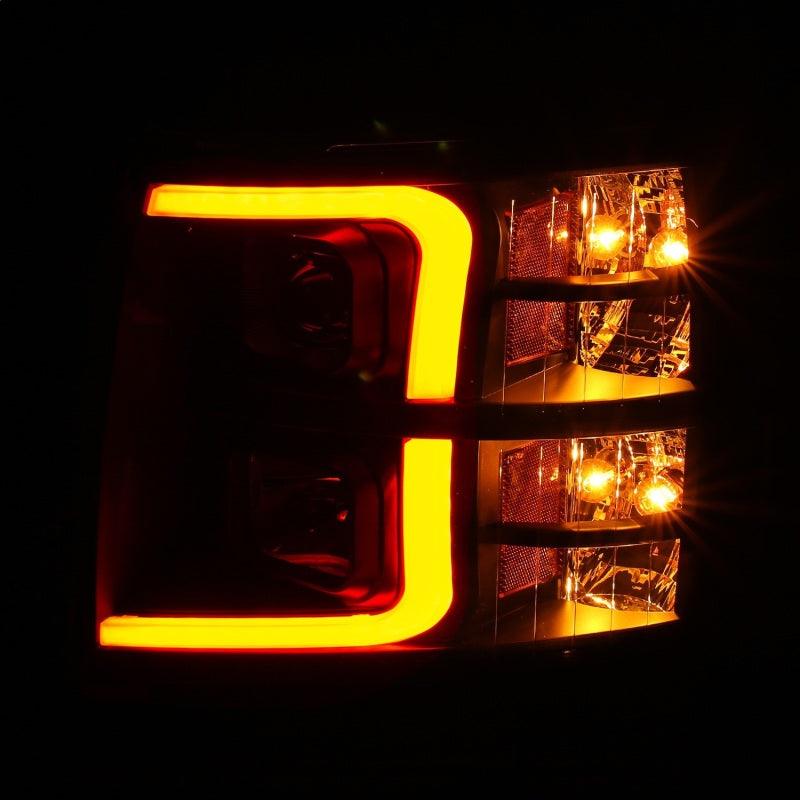 ANZO 07-13 Chevrolet Silverado 1500 Plank Style Projector Headlights Black w/ Amber - Order Your Parts - اطلب قطعك