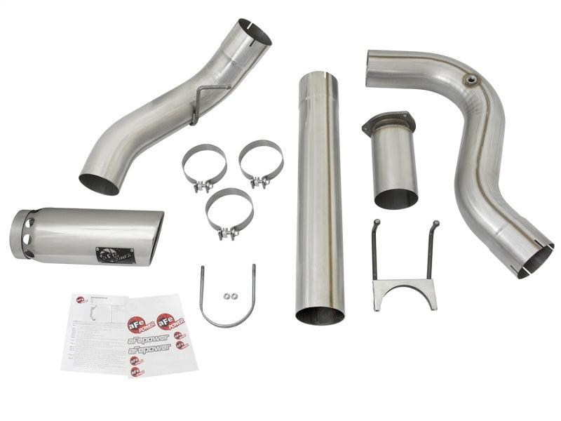 aFe ATLAS 5in DPF-Back Alum Steel Exhaust System w/Polished Tip 2017 Ford Diesel Trucks V8-6.7L (td) - Order Your Parts - اطلب قطعك