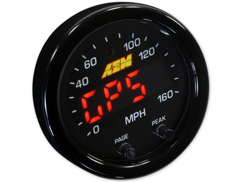 AEM X-Series 0-160 MPH Black Bezel w/ Black Face GPS Speedometer Gauge - Order Your Parts - اطلب قطعك