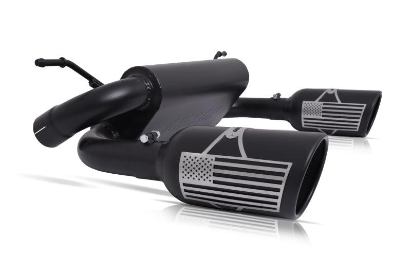 Gibson 07-10 Jeep Wrangler JK X 3.8L 2.5in Patriot Series Cat-Back Dual Split Exhaust - Blk Ceramic - Order Your Parts - اطلب قطعك