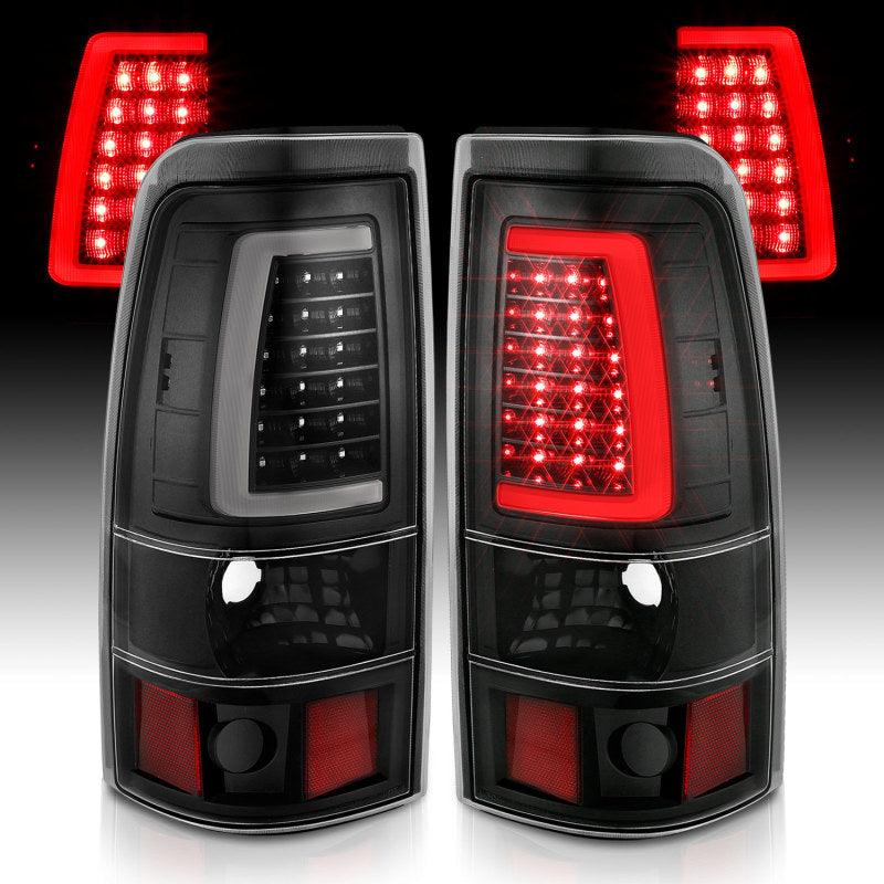ANZO 1999-2002 Chevy Silverado 1500 LED Taillights Plank Style Black w/Clear Lens - Order Your Parts - اطلب قطعك