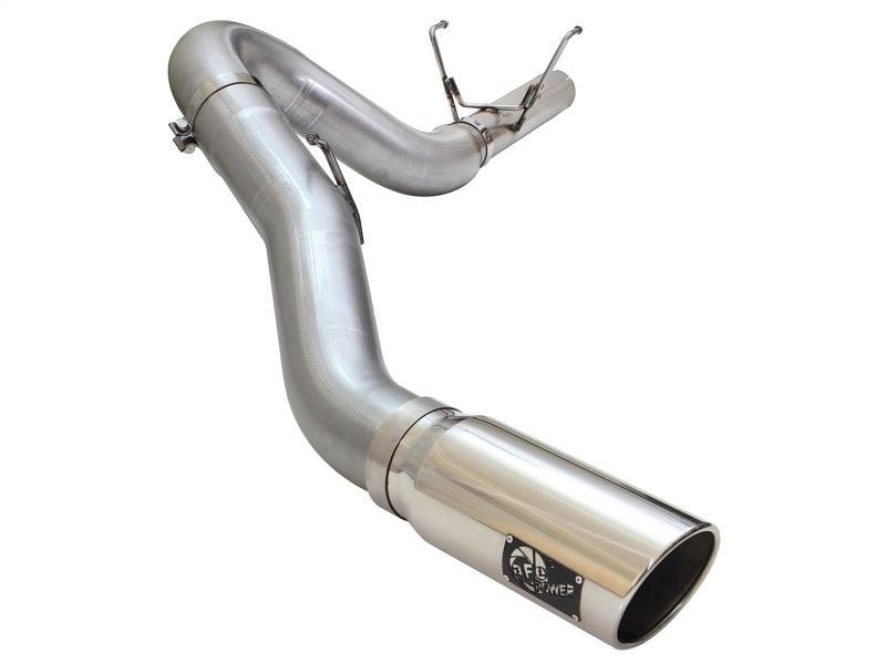 aFe MACHForce XP Exhaust Large Bore 5in DPF-Back Alu. 13-15 Dodge Trucks L6-6.7L (td) *Polish Tip - Order Your Parts - اطلب قطعك