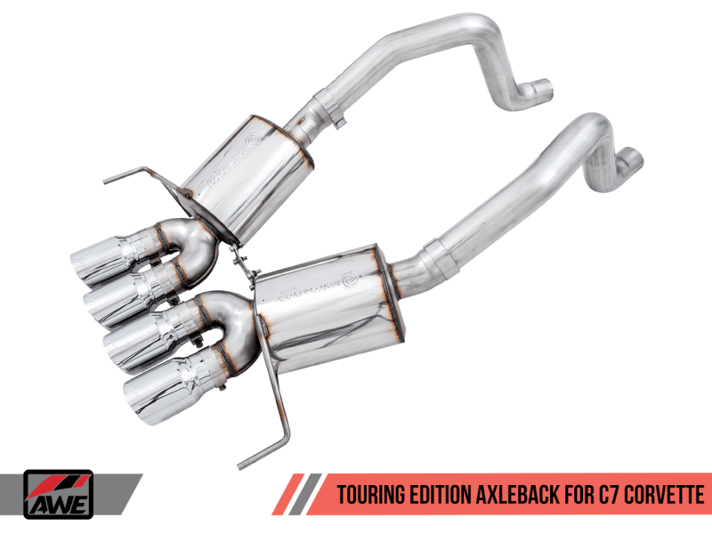 AWE Tuning 14-19 Chevy Corvette C7 Z06/ZR1 (w/o AFM) Touring Edition Axle-Back Exhaust w/Chrome Tips - Order Your Parts - اطلب قطعك