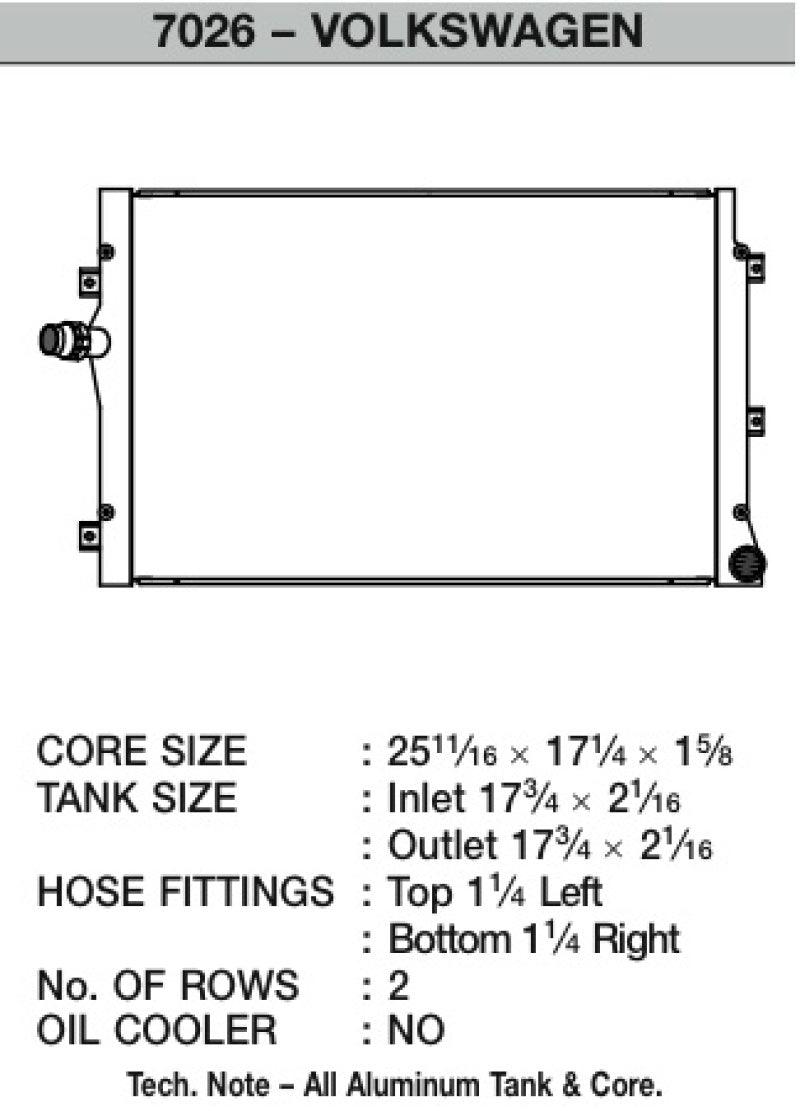 CSF 06-09 Volkswagen Golf/GTI / 06-09 Volkswagen Jetta/GLI Radiator - Order Your Parts - اطلب قطعك