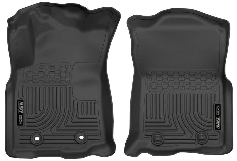 Husky Liners 2016 Toyota Tacoma w/ Auto Trans WeatherBeater Front Black Floor Liners - Order Your Parts - اطلب قطعك