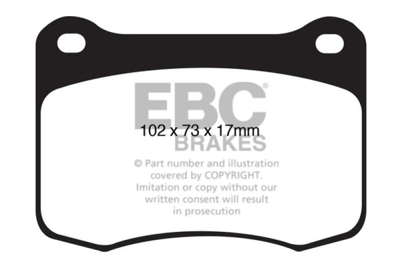 EBC 08+ Lexus IS-F 5.0 Yellowstuff Rear Brake Pads - Order Your Parts - اطلب قطعك