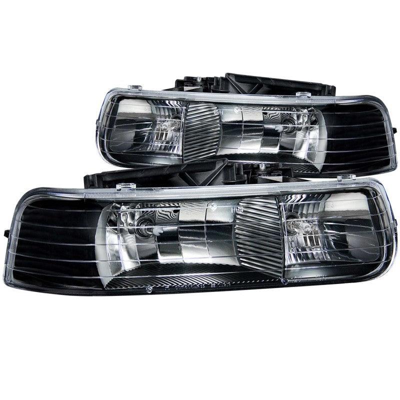 ANZO 1999-2002 Chevrolet Silverado 1500 Crystal Headlights Black - Order Your Parts - اطلب قطعك