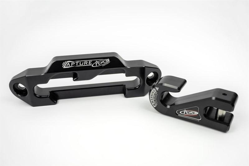 Addictive Desert Designs 1-5/16in Winch Fairlead Plate w/ Recessed Round End Hook - Black - Order Your Parts - اطلب قطعك