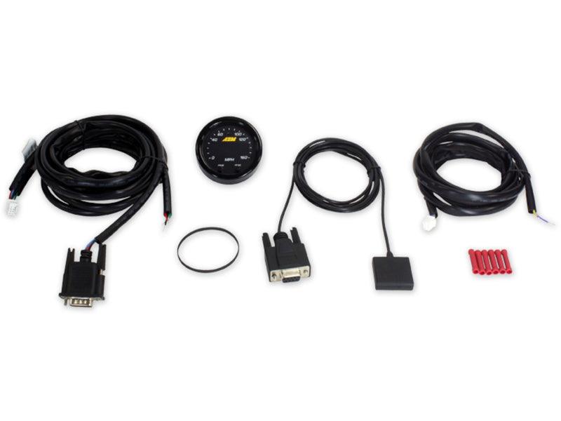 AEM X-Series 0-160 MPH Black Bezel w/ Black Face GPS Speedometer Gauge - Order Your Parts - اطلب قطعك