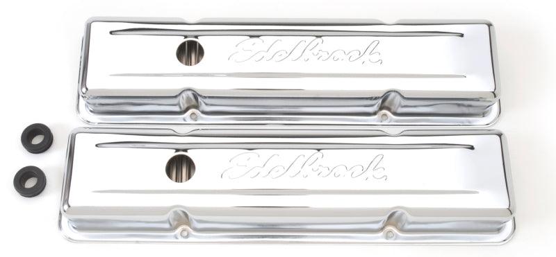 Edelbrock Valve Cover Signature Series Chevrolet 1959-1986 262-400 CI V8 Low Chrome - Order Your Parts - اطلب قطعك